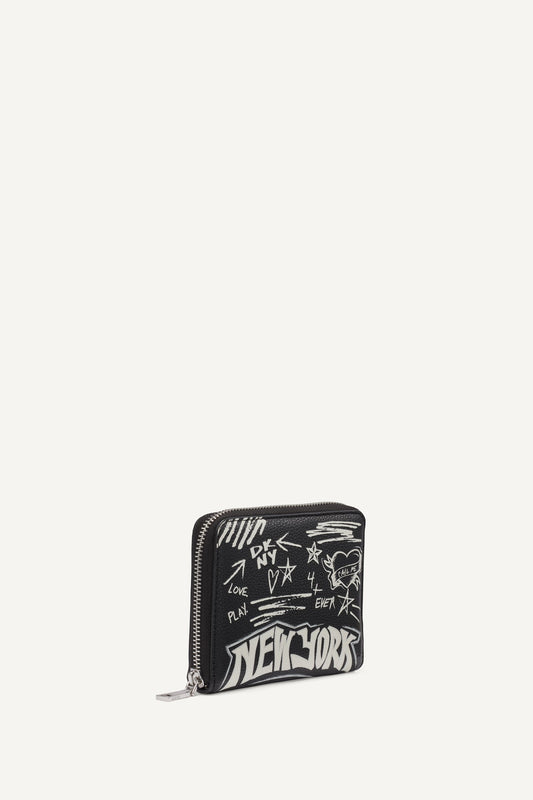 BRYAR SMALL ZIP AROUND WALLET - Marshmallow | DKNY