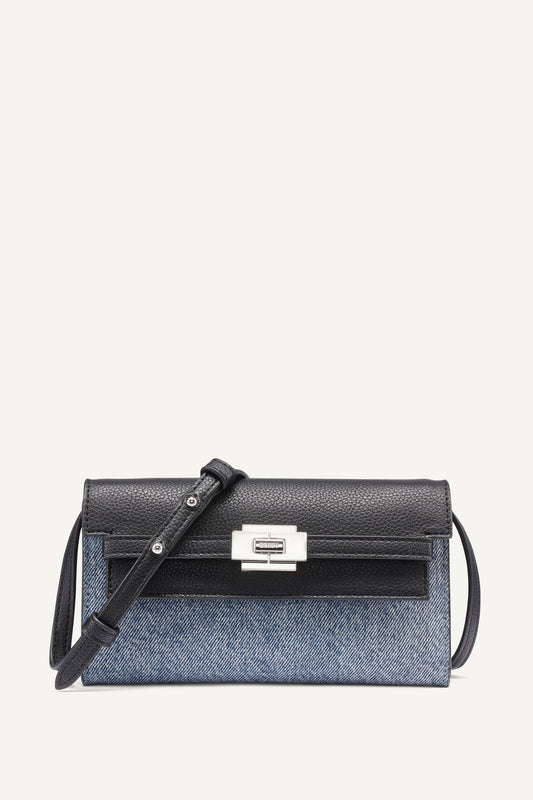 BRYAR CROSSBODY - Denim/Black | DKNY
