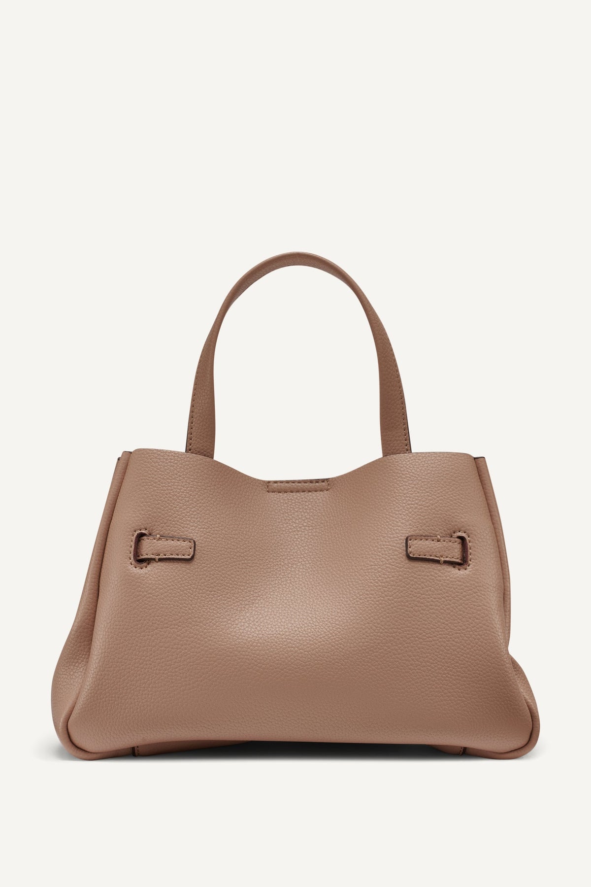 BRYAR SMALL SATCHEL - Black/Silver | DKNY