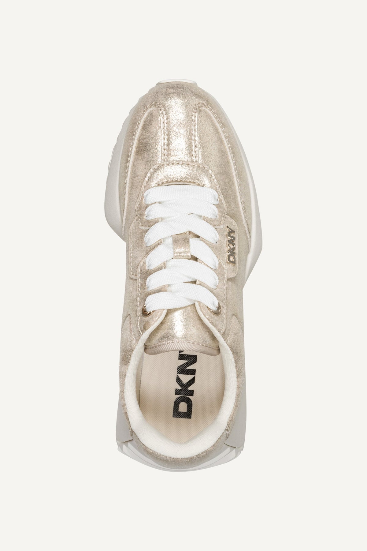 NAPLES LACE UP SNEAKER - Champagne | DKNY