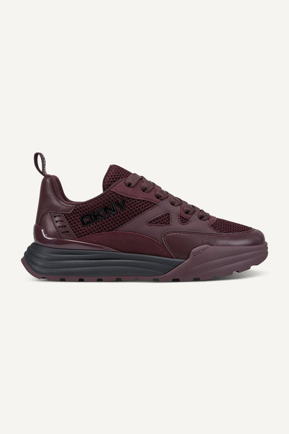 ZANIRA LACE UP SNEAKER - Sangria | DKNY