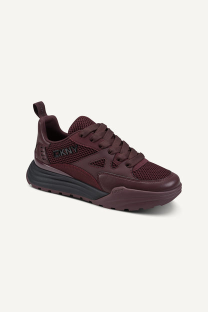 ZANIRA LACE UP SNEAKER - Sangria | DKNY