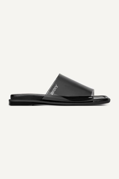 CATALINE FLAT SLIDE SANDAL - Black | DKNY