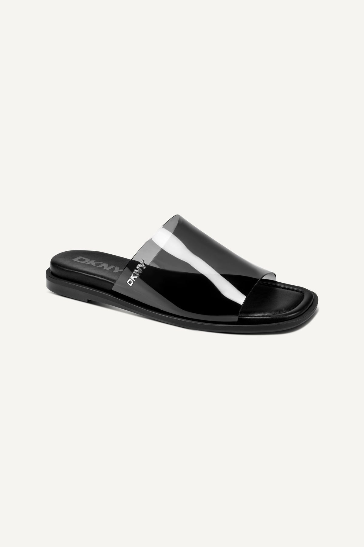 CATALINE FLAT SLIDE SANDAL - Black | DKNY