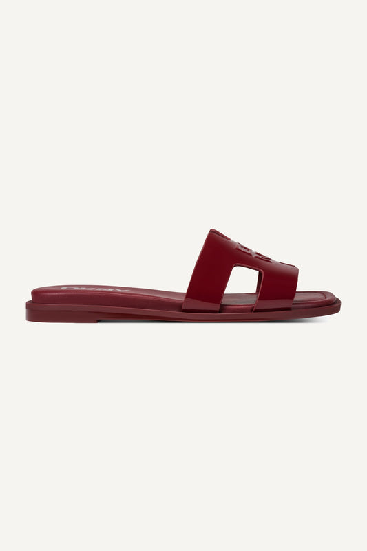 COLUMBA FLAT SLIDE - Ruby Red | DKNY
