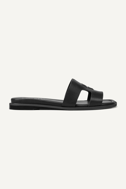 COLUMBA FLAT SLIDE - Black | DKNY