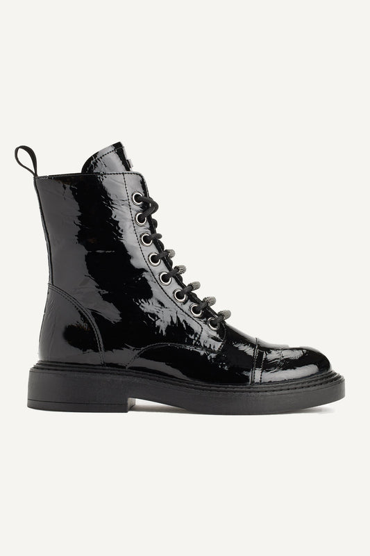 MALAYA LACE UP BOOT - Black | DKNY