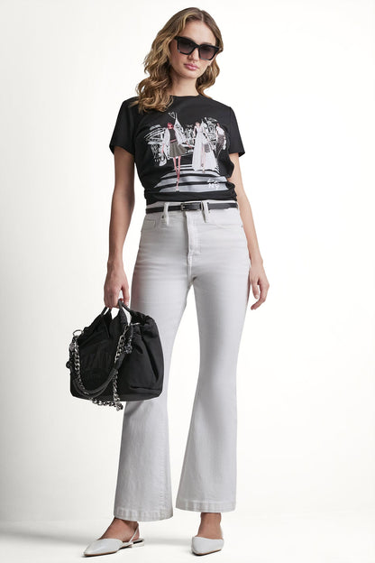 NEW YORK ICONS GRAPHIC TEE - Black | DKNY