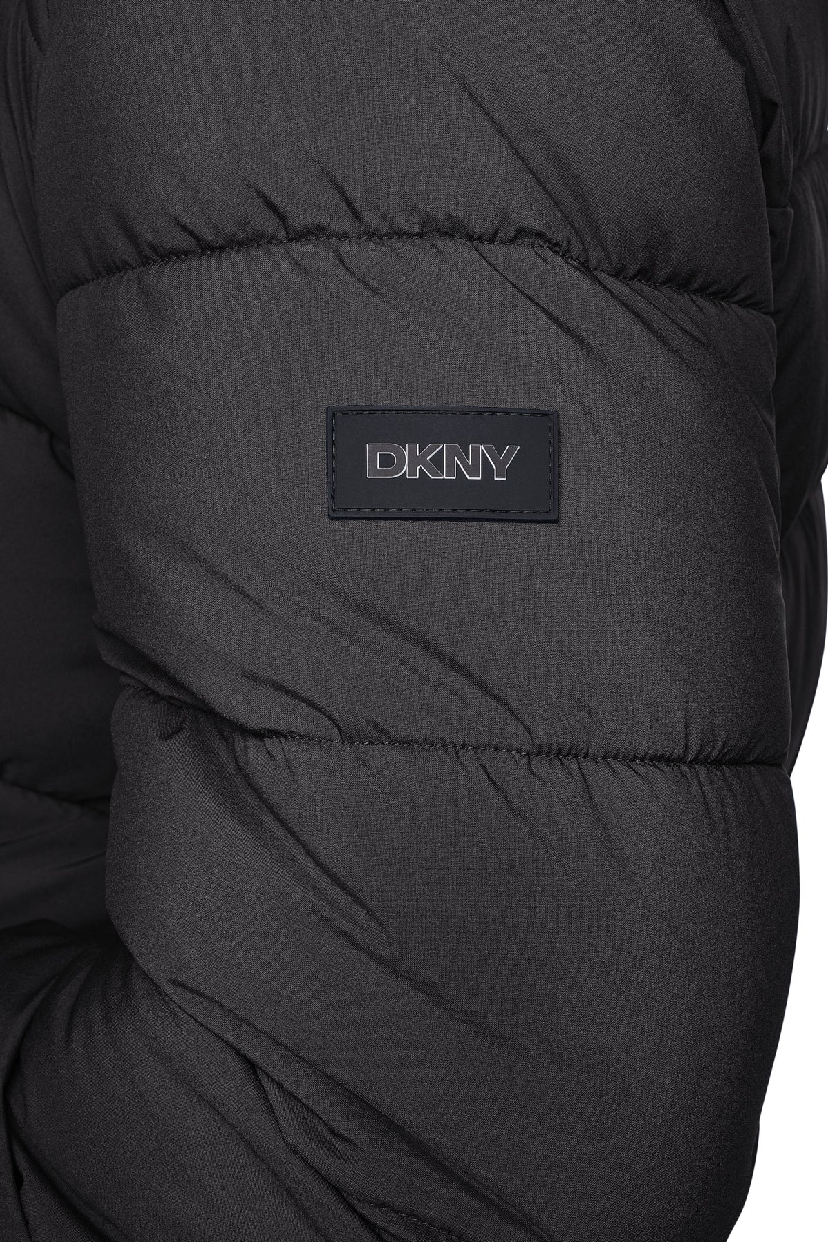HEAVY WEIGHT HOODED PUFFER - Blue Edge | DKNY