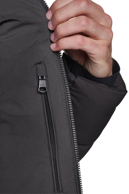 HEAVY WEIGHT HOODED PUFFER - Blue Edge | DKNY