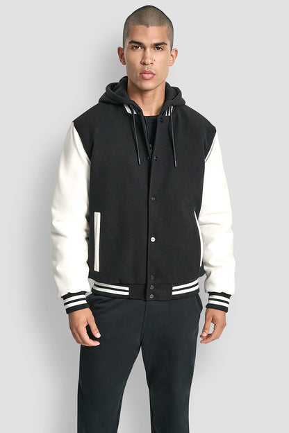 VARSITY JACKET - Black | DKNY