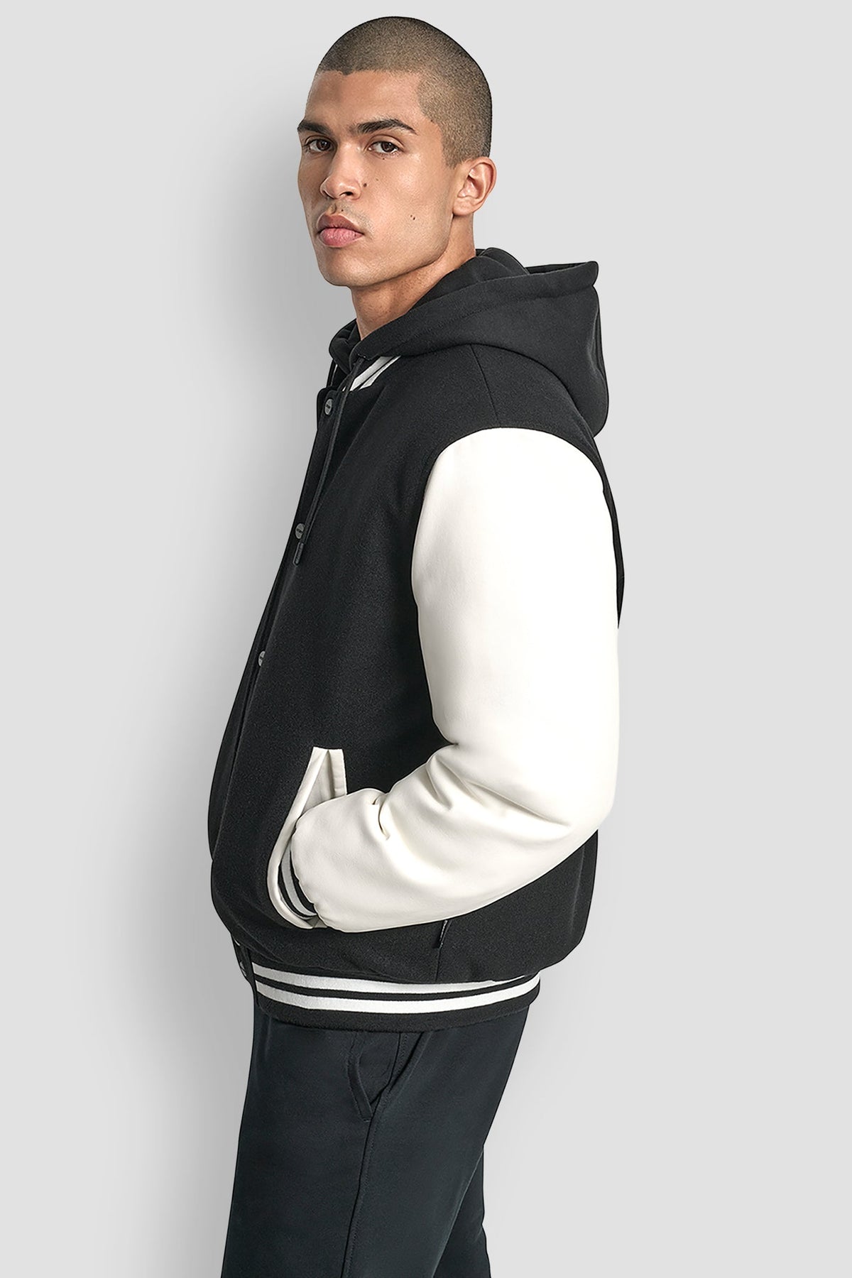 VARSITY JACKET - Black | DKNY