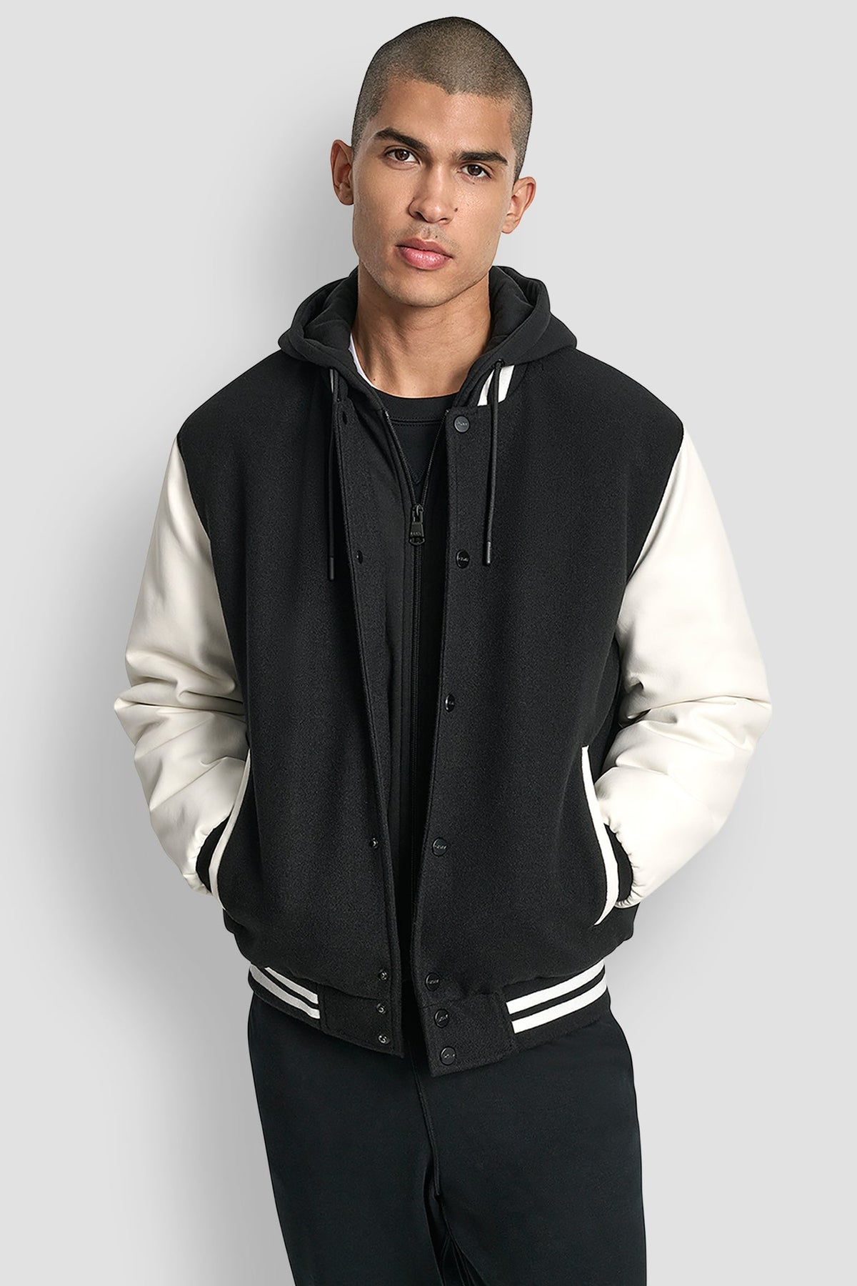 VARSITY JACKET - Black | DKNY