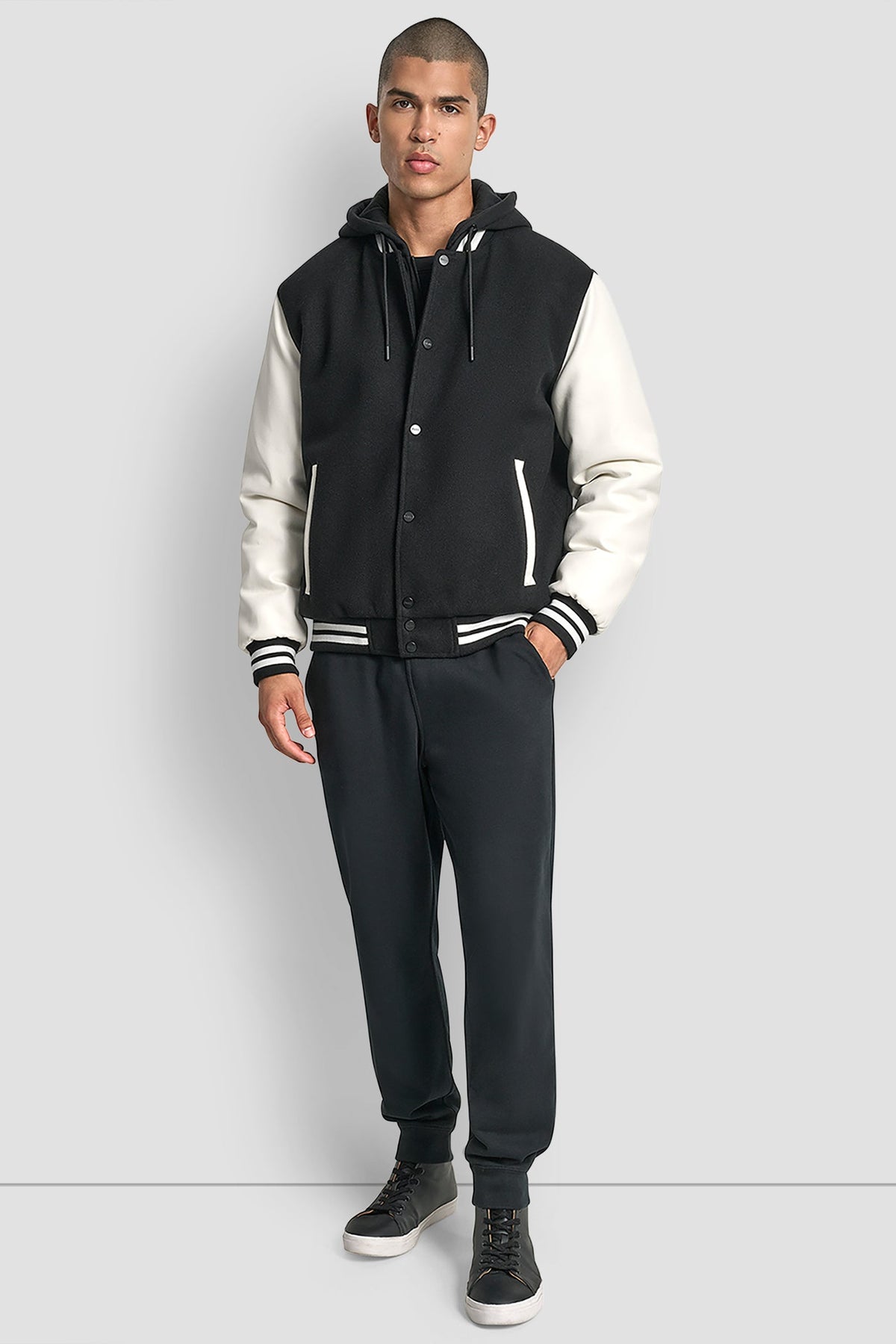 VARSITY JACKET - Black | DKNY