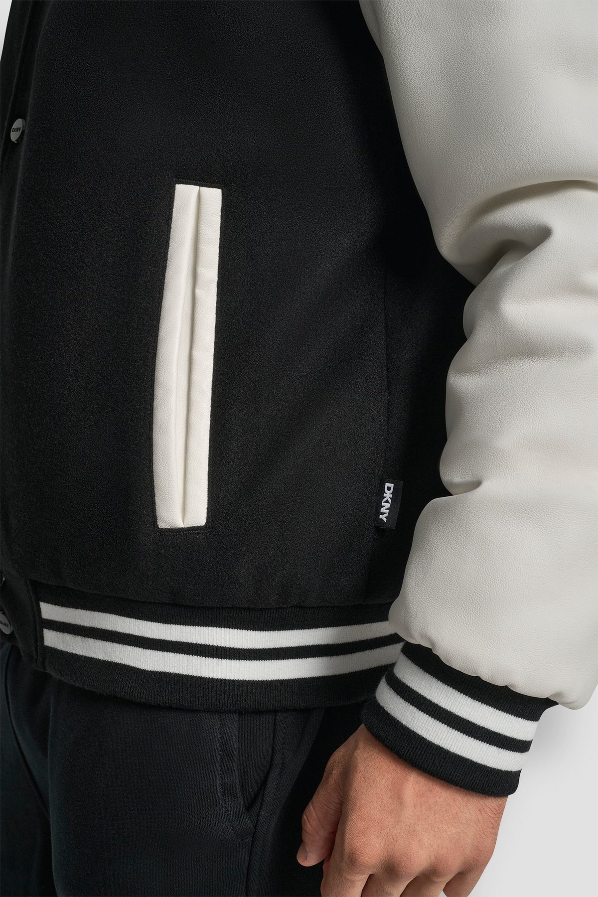 VARSITY JACKET - Black | DKNY