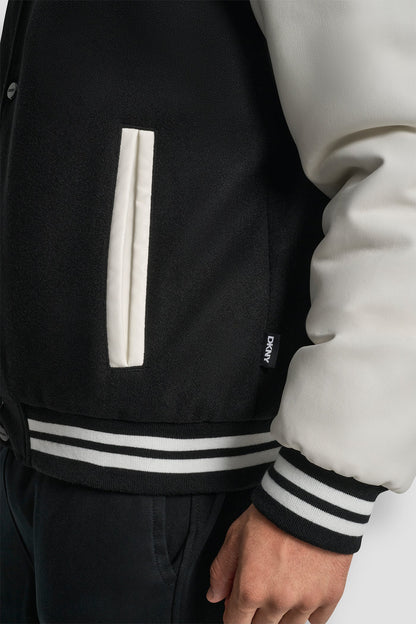 VARSITY JACKET - Black | DKNY