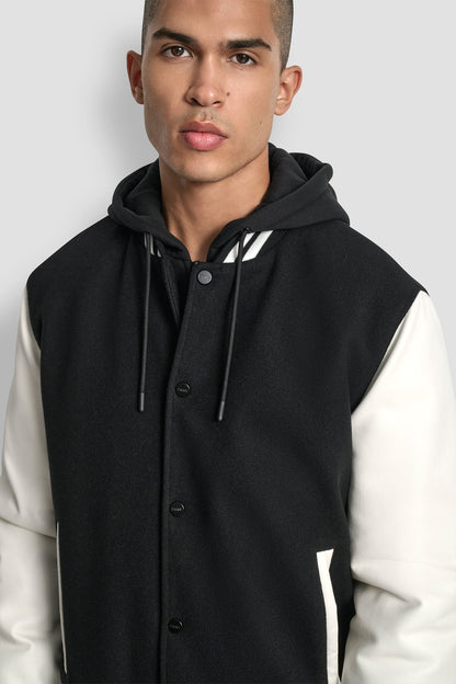 VARSITY JACKET - Black | DKNY