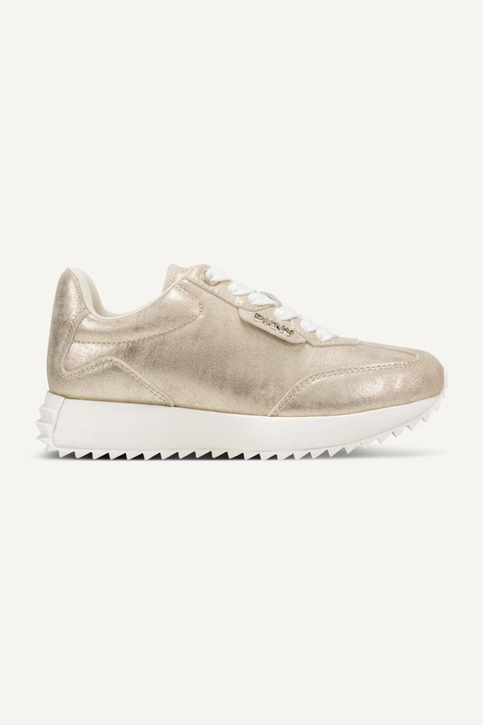 NAPLES LACE UP SNEAKER - Silver | DKNY