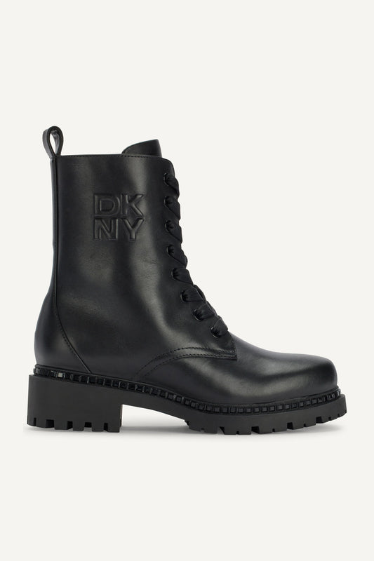 ROMMILY LACE UP BOOT - Black | DKNY