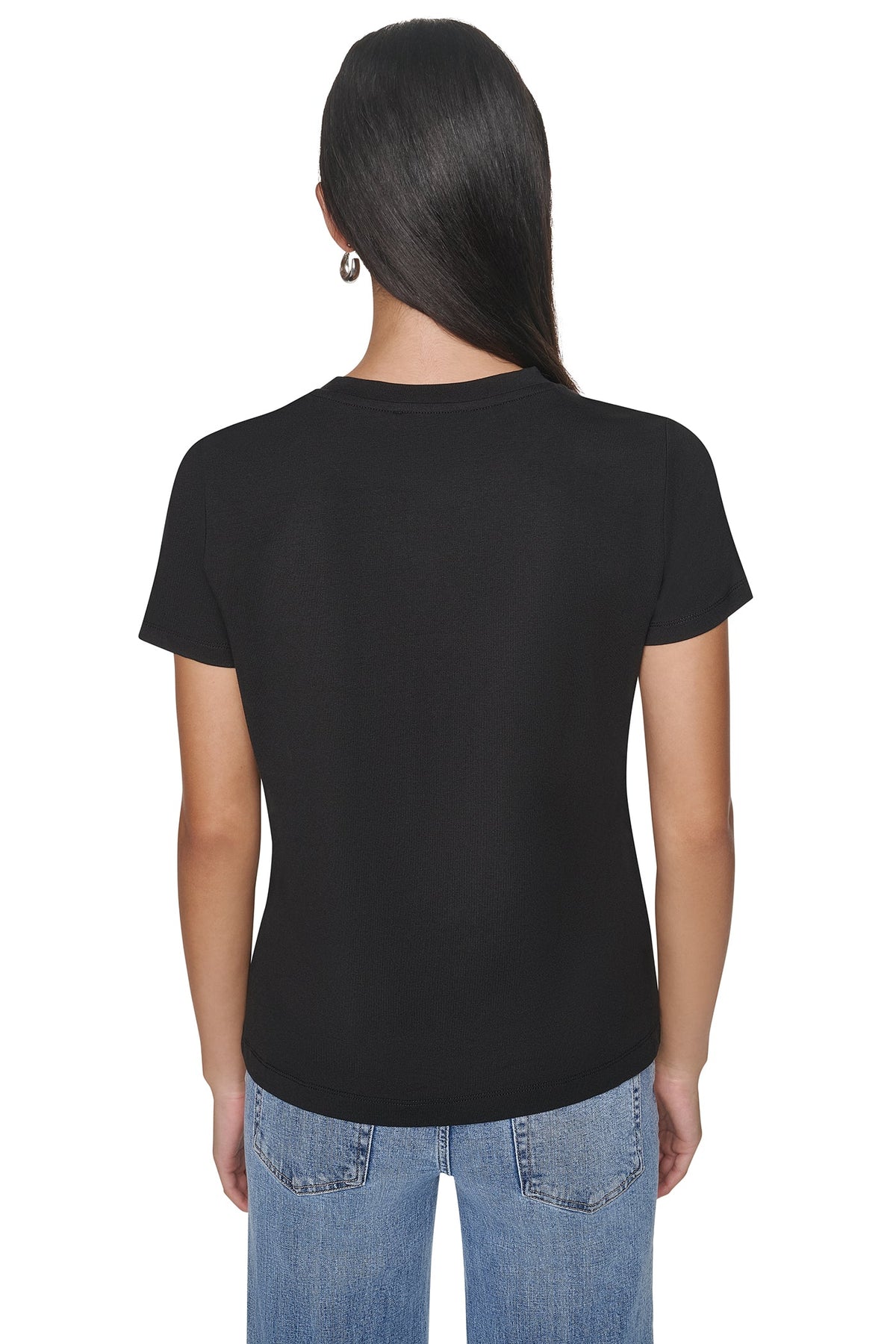 NYC NIGHTS GRAPHIC TEE - Black | DKNY