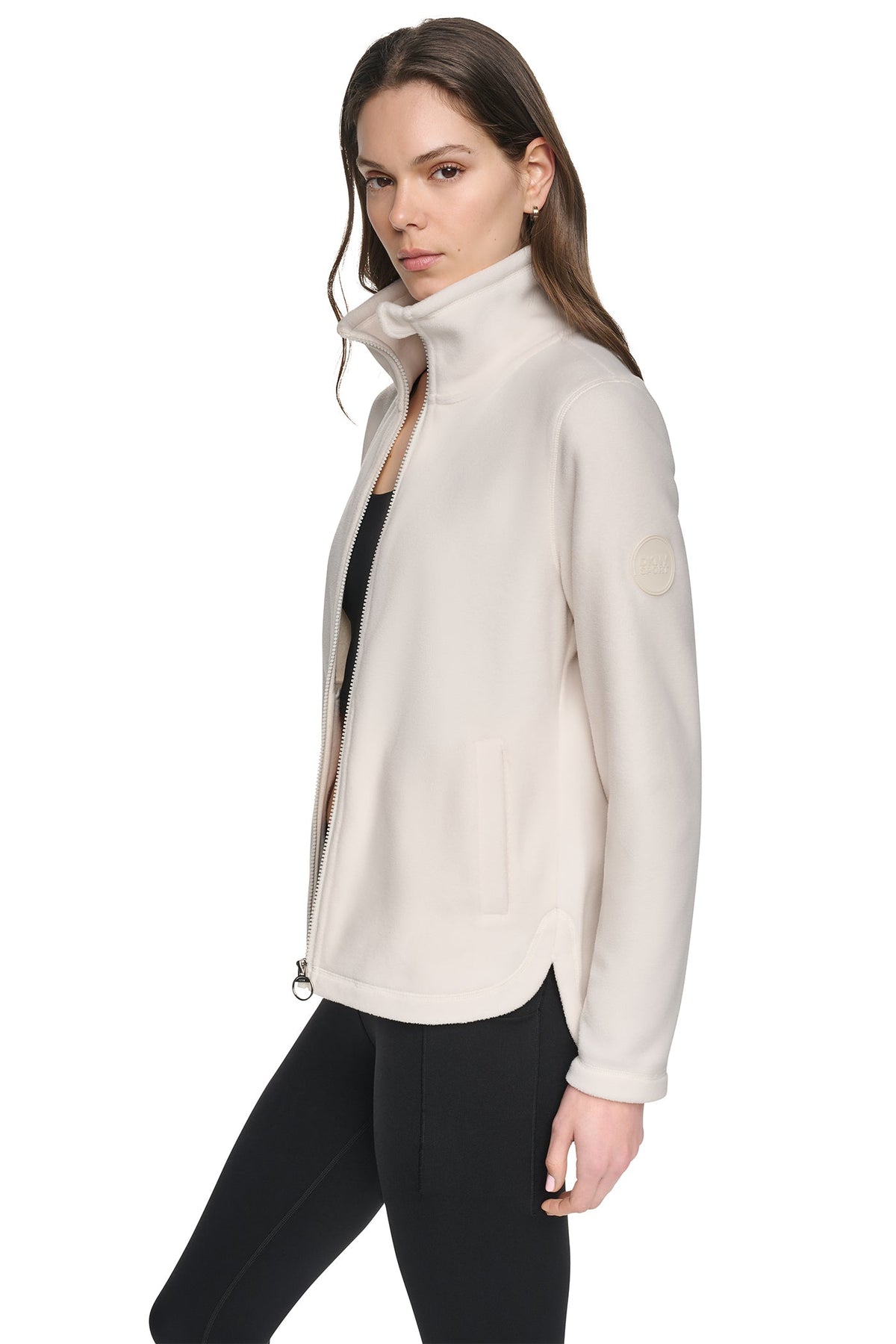 TECH FLEECE FULL ZIP JACKET - Black | DKNY