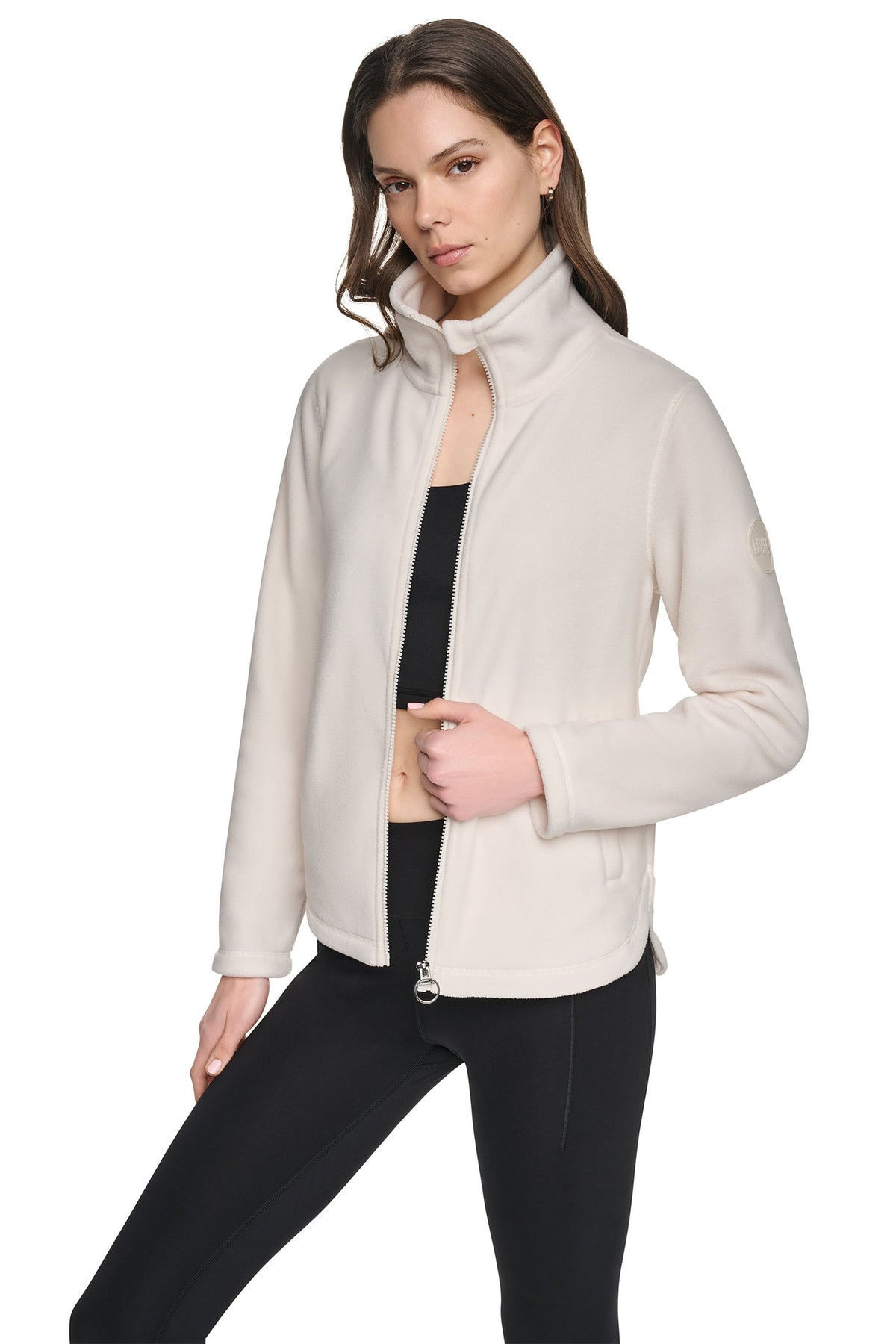 TECH FLEECE FULL ZIP JACKET - Black | DKNY