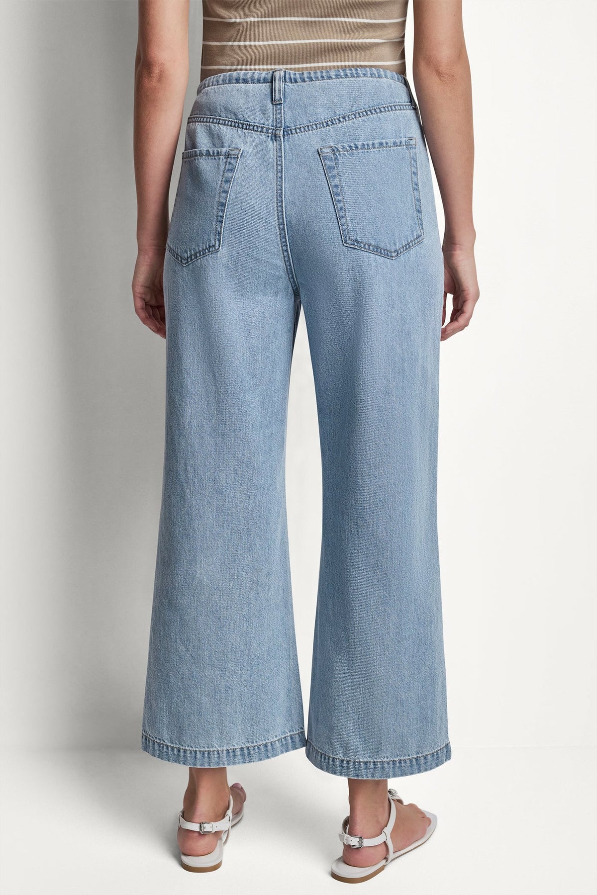MID-RISE DRAWCORD WIDE LEG - Brighton | DKNY