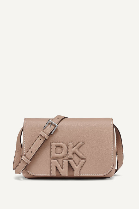NICOLE LOGO CROSSBODY BAG - Cappuccino | DKNY