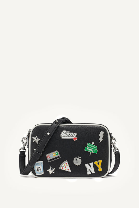 NELL CAMERA BAG - Black/Marshmallow | DKNY