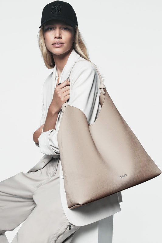 PAULA HOBO - Light Taupe | DKNY