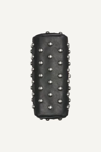 AGNES SHOULDER BAG - BLACK/SILVER | DKNY