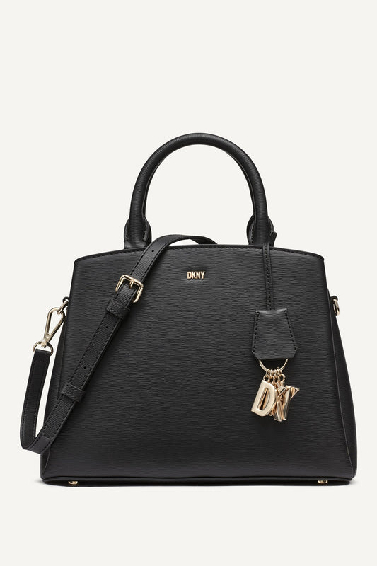 PAIGE SATCHEL - Black | DKNY