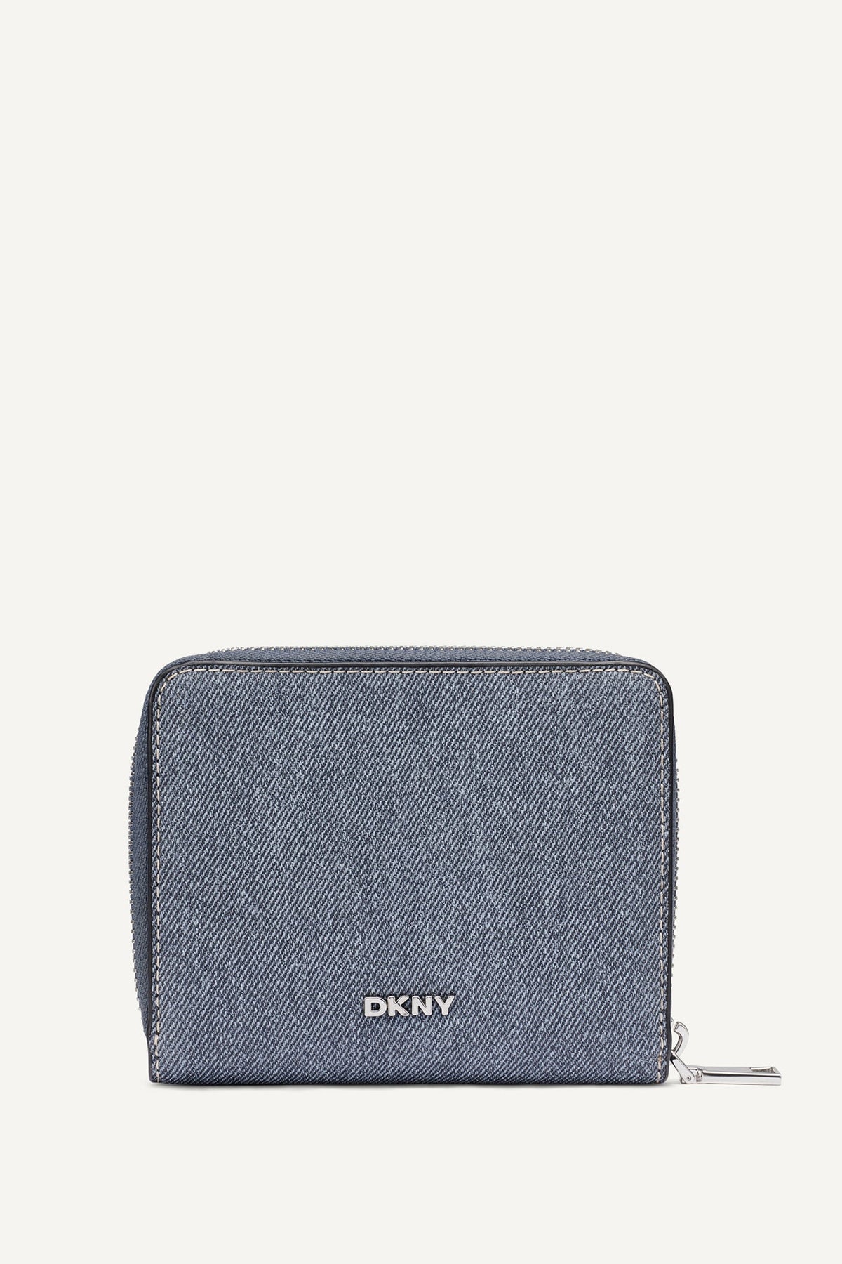 NESSA SMALL ZIP AROUND WALLET - Denim | DKNY