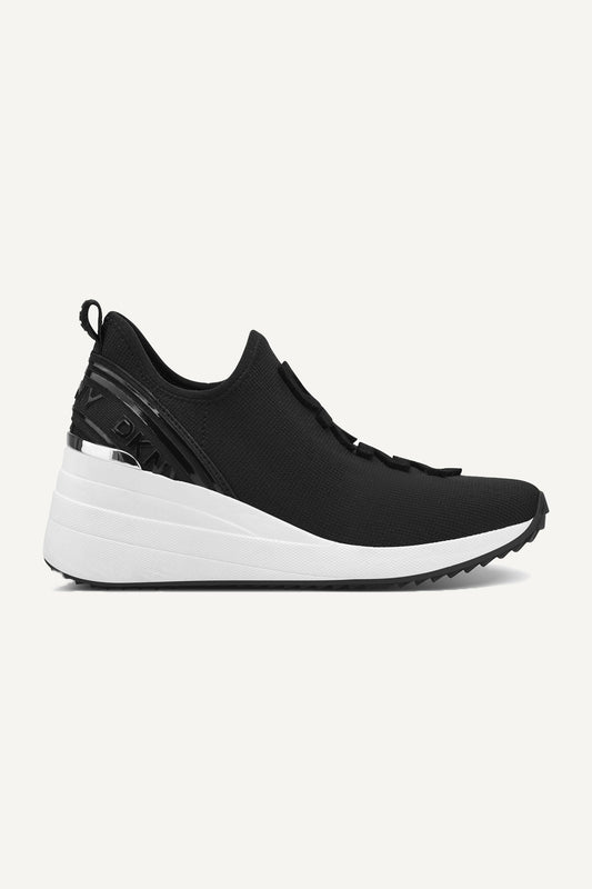 KEEVA WEDGE SNEAKER - Black | DKNY