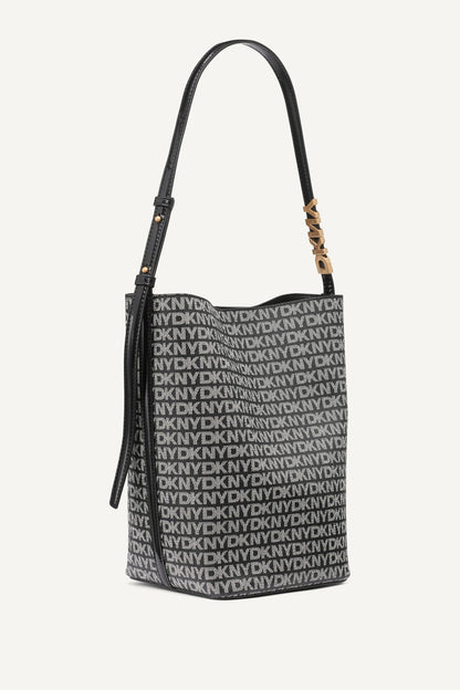 AVRIL LOGO BUCKET BAG - Chino/Cappuccino | DKNY