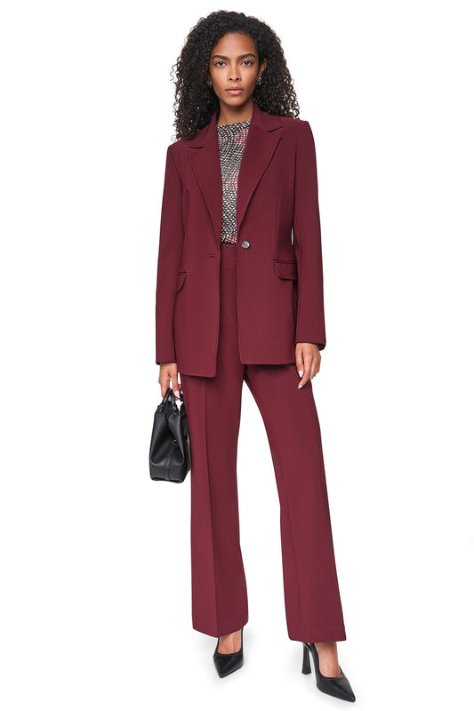 ONE BUTTON JACKET - Cabernet | DKNY