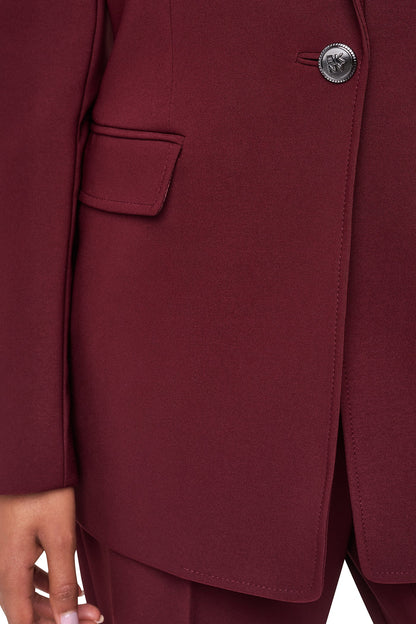 ONE BUTTON JACKET - Cabernet | DKNY