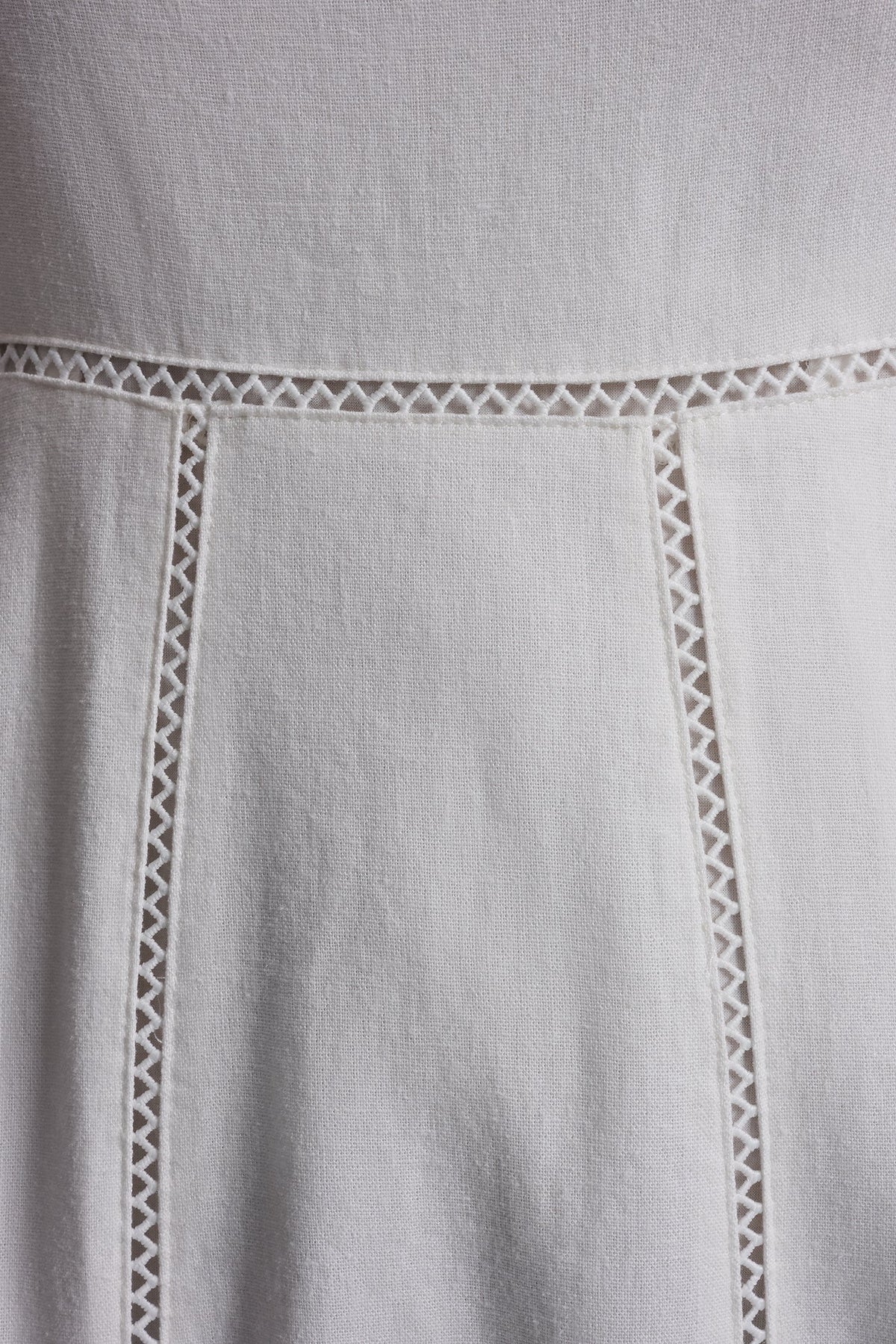 SEAMED TANK DRESS WITH TIE BACK - Ivory | DKNY