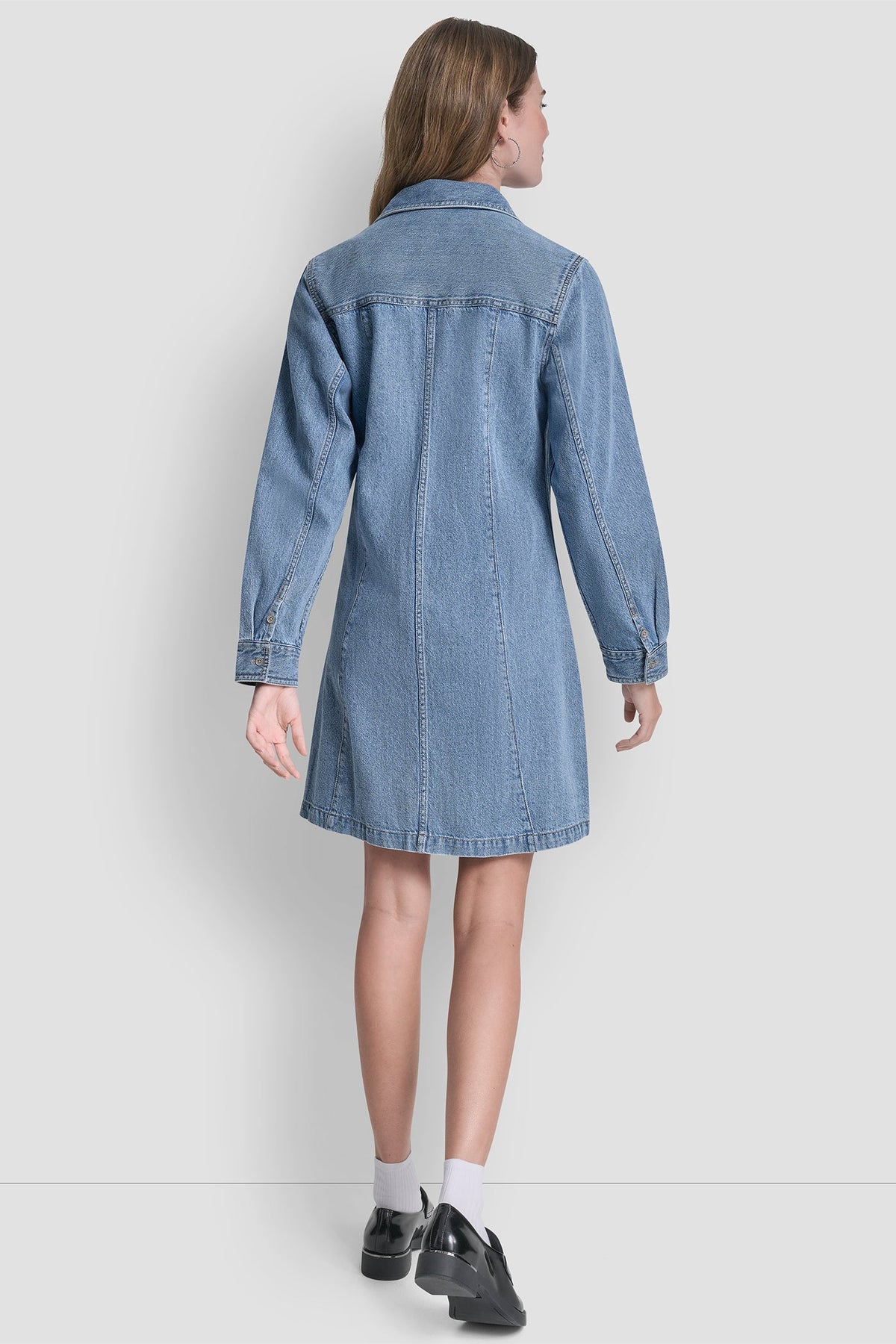 SEAMED A-LINE DRESS - Harmony | DKNY