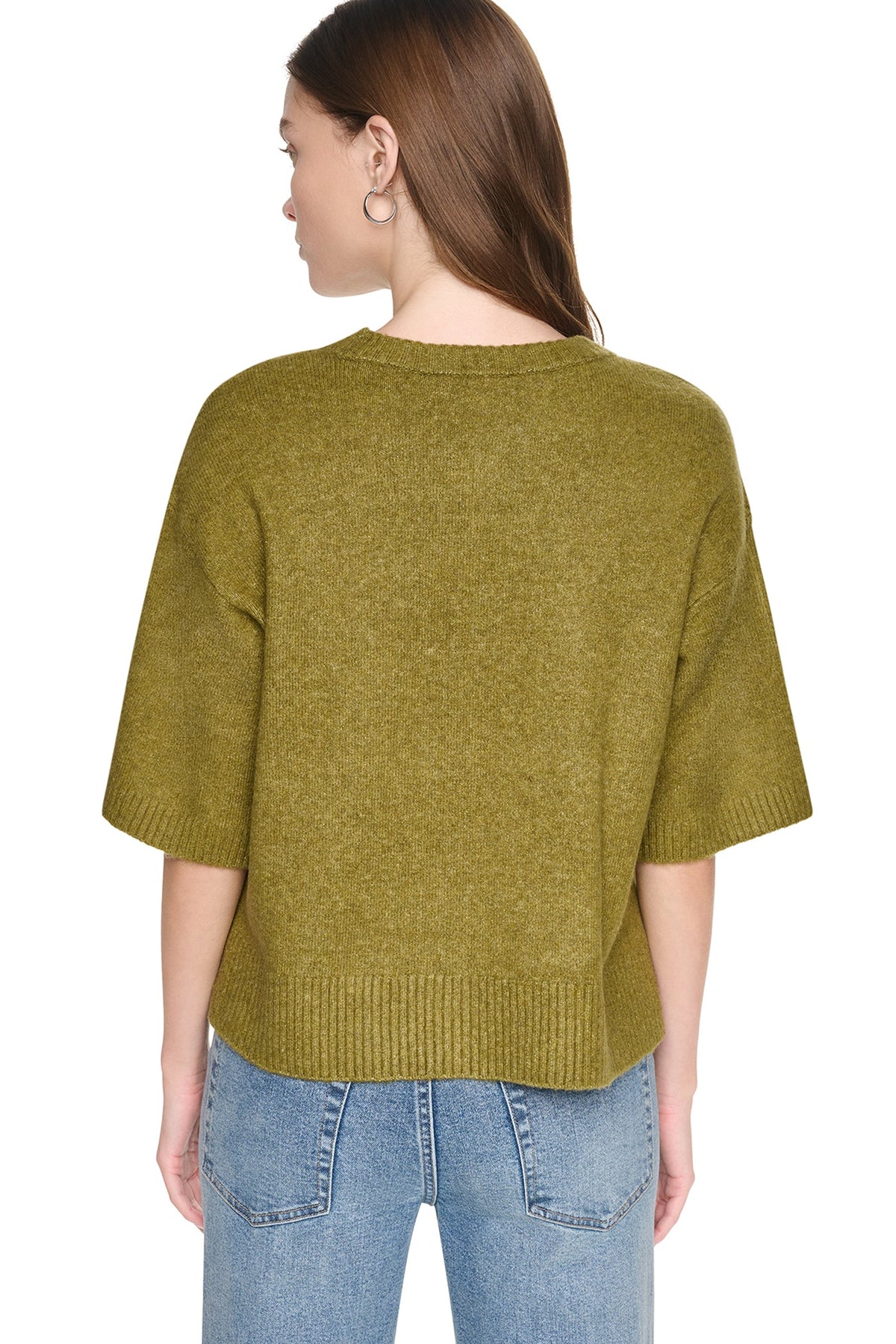 RUGBY SHORT SLEEVE SWEATER - Cortado Heather | DKNY