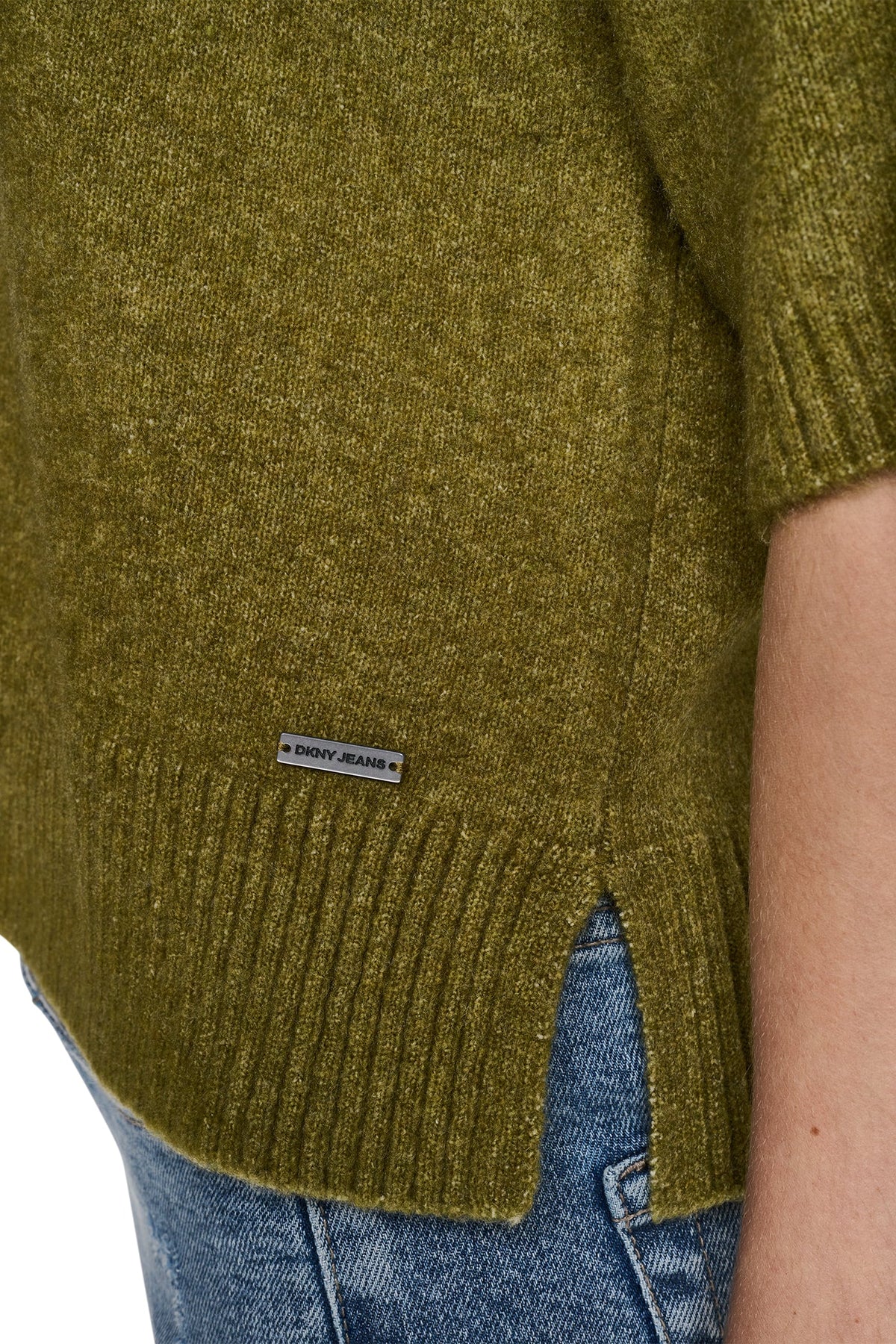 RUGBY SHORT SLEEVE SWEATER - Cortado Heather | DKNY
