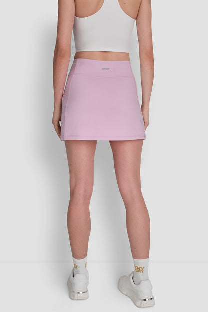 EXTRA HIGH-RISE BALANCE COMPRESSION SKORT - Festive Pink | DKNY