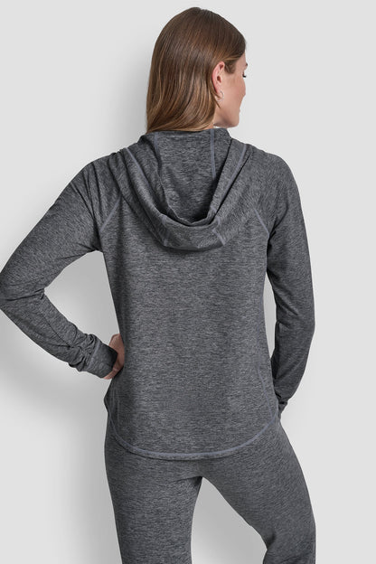 SPACEDYE FULL ZIP HOODIE - Coastline Spacedye | DKNY
