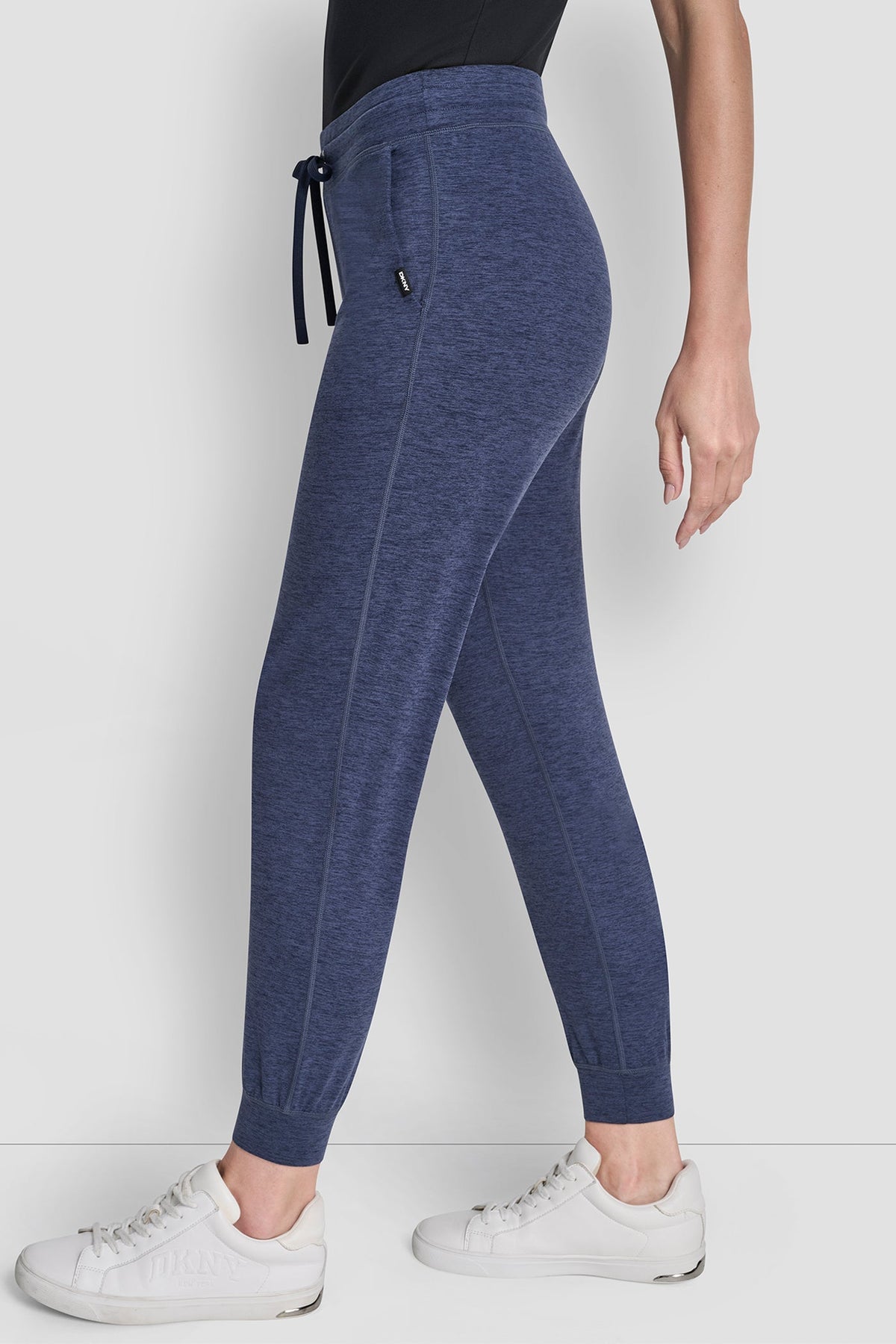CROPPED HIGH-RISE SLIM JOGGER - Coastline Spacedye | DKNY