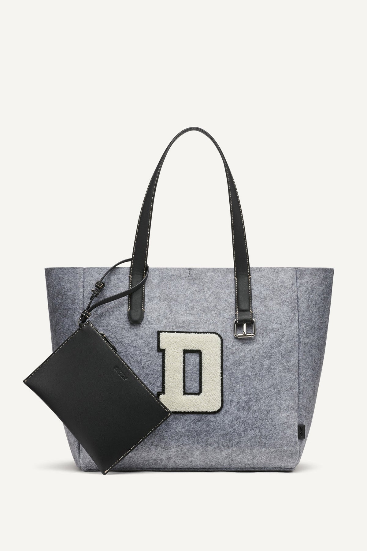 REESE TOTE - Heather Grey/Black/Oat | DKNY