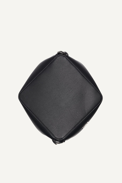 RIONA CHAIN-TRIMMED BUCKET BAG - Black | DKNY