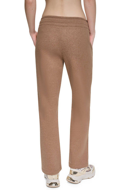 METALLIC BUBBLE HIGH-RISE STRAIGHT LEG PANT - Taffy | DKNY
