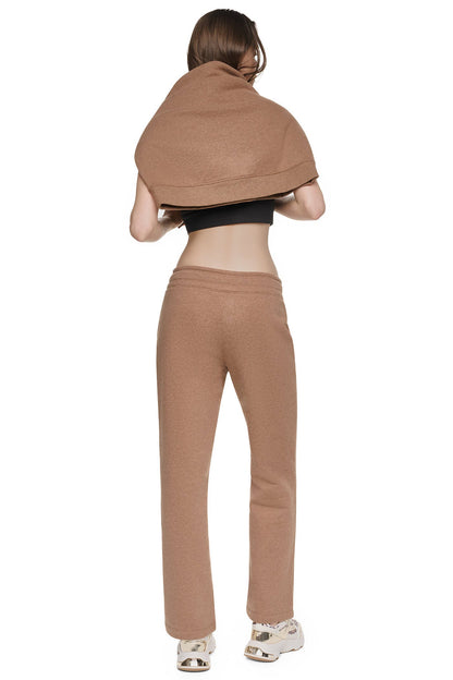 METALLIC BUBBLE HIGH-RISE STRAIGHT LEG PANT - Taffy | DKNY