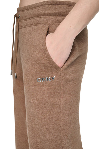 METALLIC BUBBLE HIGH-RISE STRAIGHT LEG PANT - Taffy | DKNY